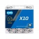 Цепь KMC X10 для 10 ск. трансмиссии 116 зв. Silver/Black
