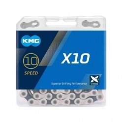 Цепь KMC X10 для 10 ск. трансмиссии 116 зв. Silver/Black
