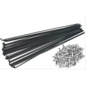 Спицы велосипедные Spelli SLE BLK-282 черная толщина 2 мм 14G, с ниппелем
