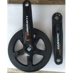 Шатун детский, стальной в пластике,, под спортивную цепь, длина 152 мм, звезда 36Т с защитой