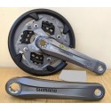 Шатуны Shimano FC-M4000 Oktalink 22/30/40Т длина 170 мм OCTALINK серые