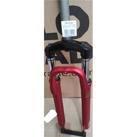 Вилка 26" Амортизаційна ST 1-1/8 rod-200 безрізьбова travel-50мм disc червоний (матовий) YS 3041 matt LIANJI LJ641 TREK 13"