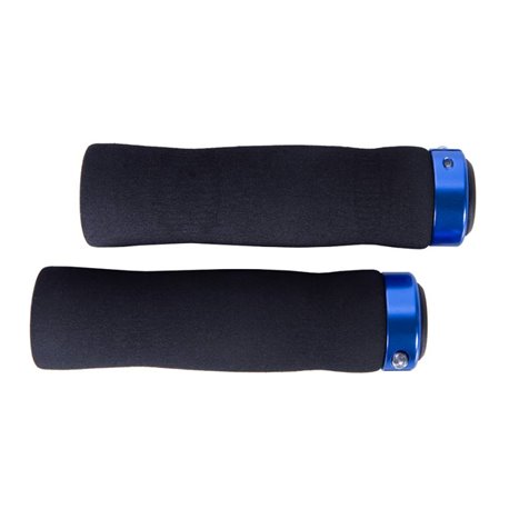 Ручки керма Гріпси 130 чорний з синім замком BC-GR6497 неопренові