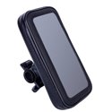 Тримач для смартфона 4,7-6,3" пластик чорний BC-BG016 з кріпленням на кермо/винос