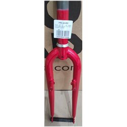 Вилка 26" Жорстка ST 1-1/8 rod-158 безрізьбова v-br червоний YS 762-1 Dorozhnik LUX