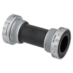 Каретка без вала 113.5 під порожнисту вісь (Hollowtech II) SHIMANO BB-RS501 сірий з чорним