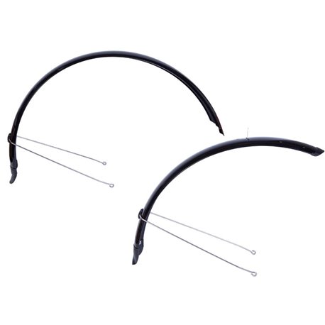 Крила 26" Pl ширина80мм BRAVVOS X080 чорний зі стійкою переднє 360мм, заднє 360мм повнорозмірне