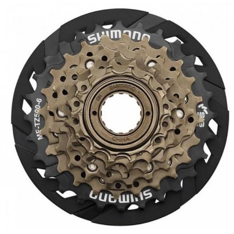 Трещотка Shimano MF-TZ500 CP вольнобег на 6 звезд 14-28Т с защитой (аналог TZ20)