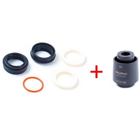 Сальник передньої вилки 34*8 з інструментом для встановлення (комплект) RISK RA146-4