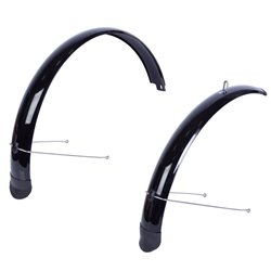 Крила 29" Pl ширина70мм BRAVVOS X070 чорний зі стійкою переднє 370мм, заднє 370мм повнорозмірне