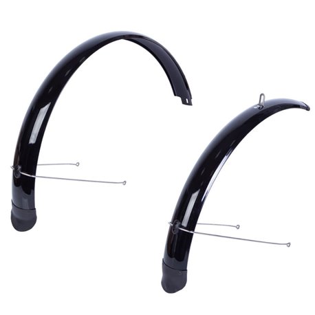 Крила 29" Pl ширина70мм BRAVVOS X070 чорний зі стійкою переднє 370мм, заднє 370мм повнорозмірне