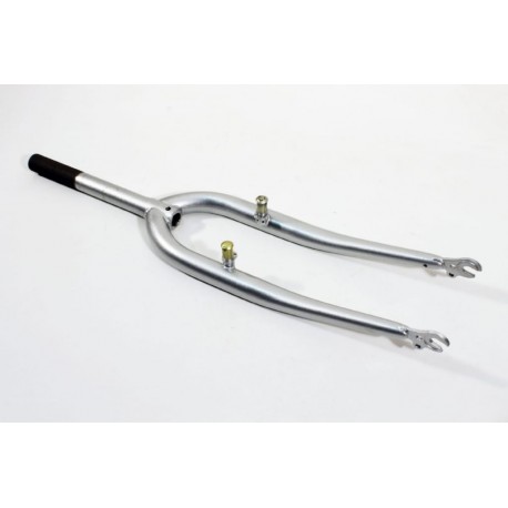 Вилка 26" з різьбою 1" (25,4мм), шток 240мм, V-brake, сіра Китай