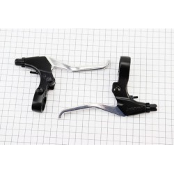 Тормозные ручки V-brake, алюминиевые, черно-серые 483D ARTEK