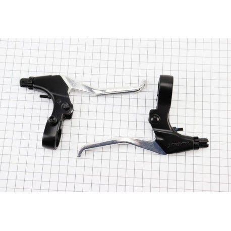 Тормозные ручки V-brake, алюминиевые, черно-серые 483D ARTEK