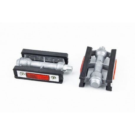 Педалі CITY 9/16" (109x70x28мм) алюмінієво-гумові Китай