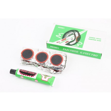 Латки камерні 36шт з клеєм (круглі), RS3601 Red Sun