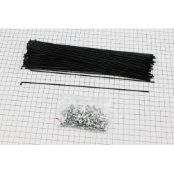 Спица 14Gx256мм, (100шт к-кт) черная Китай