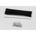 Спица 14Gx256мм, (100шт к-кт) черная Китай