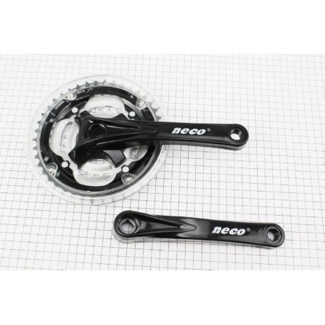 Шатуны "квадрат" 170мм, 42.34.24Т MTB, чёрно-серые NSP-3003 Neco
