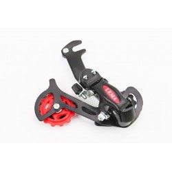 Перемикач ланцюга задній 6/7зв. кріпл. гачок, чорний Китай