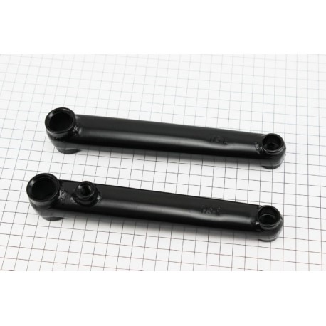 УЦЕНКА вело Шатуны "шлицы 48T-19мм" 175мм BMX, чёрные KL-8800S (без болта) Китай