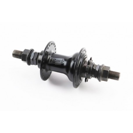 Втулка задня BMX алюмінієва 14Gx48H драйвер 9т, 4 пром-підшипники 6902 2RS, вісь 14мм, кріпл. гайка, чорна FB-A272В FB ONE