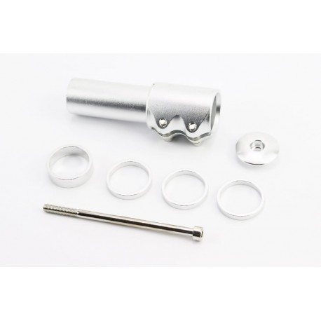 Подовжувач штока вилки 1-1/8” (28,6 мм)х115мм, алюмінієвий, сірий Китай