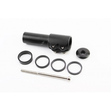 Подовжувач штока вилки 1-1/8” (28,6 мм)х115мм, алюмінієвий, чорний Китай