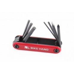 Ключ-набір 7 предметів (шестигранники 2,3,4,5,6мм, викрутки пряма та фігурна), YC-267 BIKE HAND