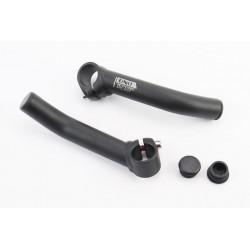 Ріжки керма 22,2x130мм алюмінієві, чорні SBE-16 UNO