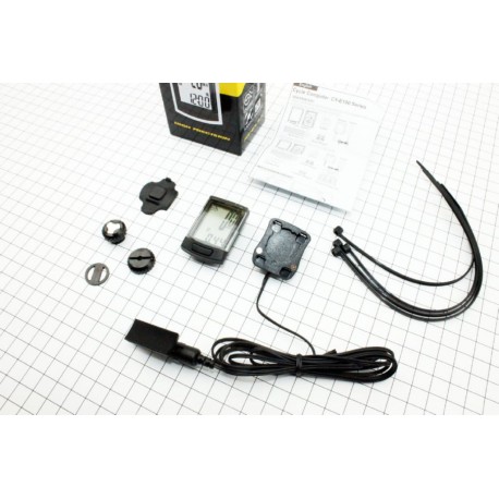 Велокомпьютер 11-функций, проводной, чёрный AS-100 (без батареек) ASSIZE