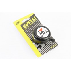 Дзвінок механічний "I love my Bike", чорний SBL-610 SPELLI