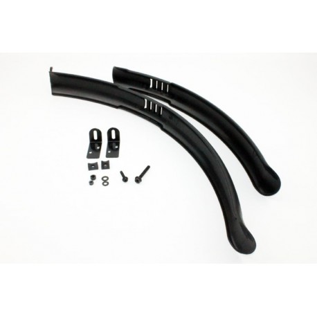 Крила пластмасові 26" MTB довгі, чорні SMG-613 SPELLI