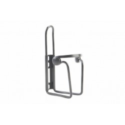 Фляготримач алюмінієвий з пластмасовими вставками, кріпл. на раму, чорний Китай (403735)