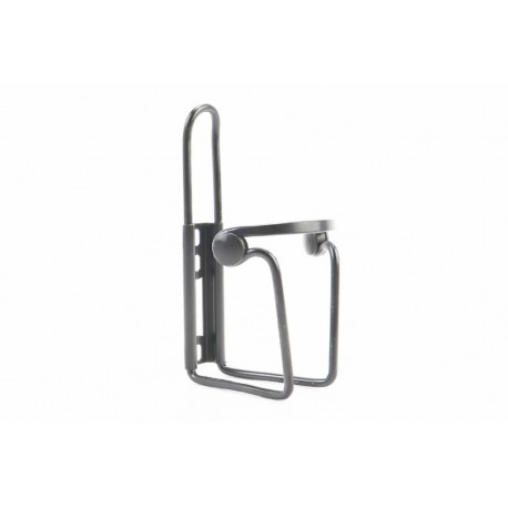 Фляготримач алюмінієвий з пластмасовими вставками, кріпл. на раму, чорний Китай (403735)