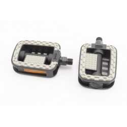 Педалі CITY 9/16" (110x74x27мм) пластикові, чорно-сірі, NW-96D FPD