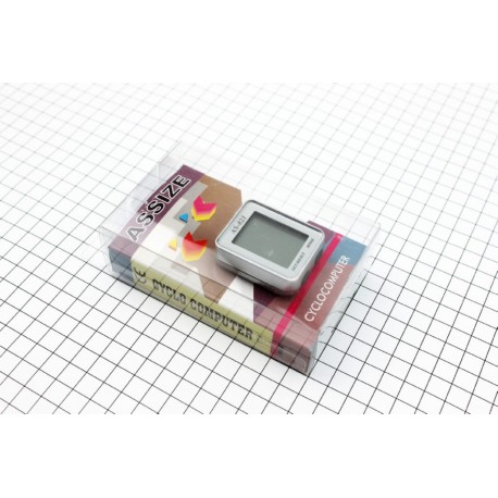 Велокомпьютер 11-функций, проводной, серый AS-821 (без батареек) ASSIZE