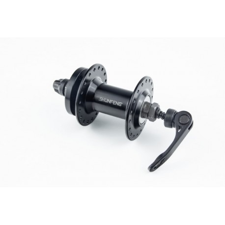 Втулка передня MTB алюмінієва 14Gx36H, Disk-brake, кріпл. ексцентрик, чорна SF-A210F SHUNFENG