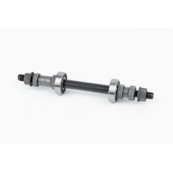 Ось задняя MTB 3/8"х180мм, пром-подшипники 6200 2RS, крепл. гайка, чёрная FB-AX12R Китай