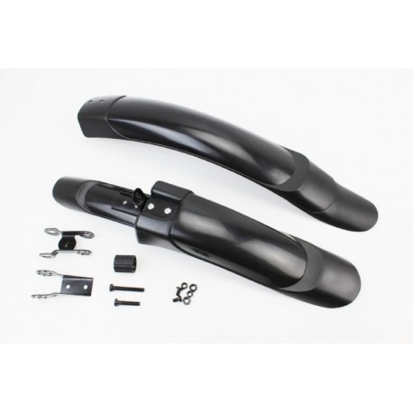 Крила пластмасові 24-26" MTB розсувні, чорні (A-клас) Китай