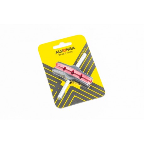 Тормозные колодки Cantilever-brake 70мм, на блистере, чёрно-красные HJ-600.12T ALHONGA