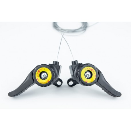 Перемикачі (манетка) 3x7 швидкості, чорно-жовті R 05 Китай