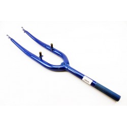 Вилка 26" з різьбою 1" (25,4мм), шток 240мм, V-brake, синя Китай