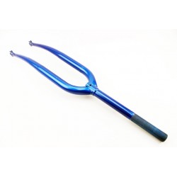 Вилка 28" с резьбой 1" (25,4мм), шток 240мм, синяя Китай