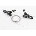 Перемикачі (манетка) 3x7 швидкості, чорні SL-TZ 20 (к-кт без болтів) SHIMANO