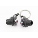 Переключатели (грипшифт) 3x7 скоростей, чёрные SL-RS 36 SHIMANO