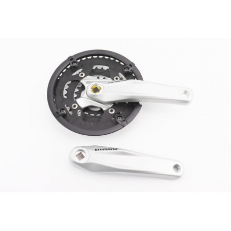 Шатуни "квадрат" 170мм, 44.32.22T MTB, алюмінієві, сірі ALIVIO FC-M431 SHIMANO