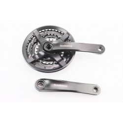 Шатуни "квадрат" 170мм, 42.34.24T MTB, алюмінієві, чорні FC-TY501 SHIMANO