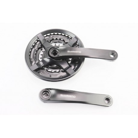 Шатуни "квадрат" 170мм, 42.34.24T MTB, алюмінієві, чорні FC-TY501 SHIMANO