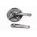Шатуни "квадрат" 170мм, 42.34.24T MTB, алюмінієві, чорні FC-TY501 SHIMANO